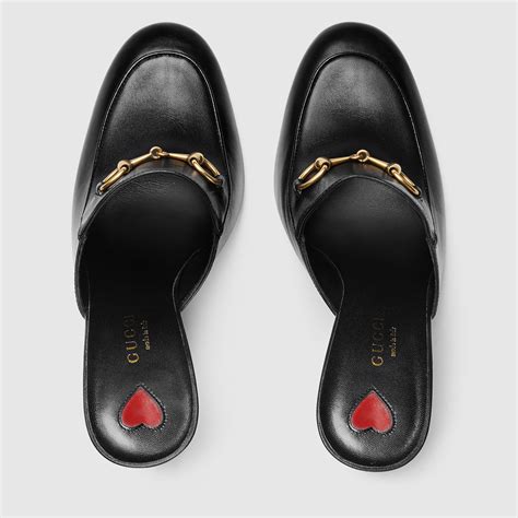 gucci leather bit slide mules|Gucci Princetown Loafer Mule (Women) .